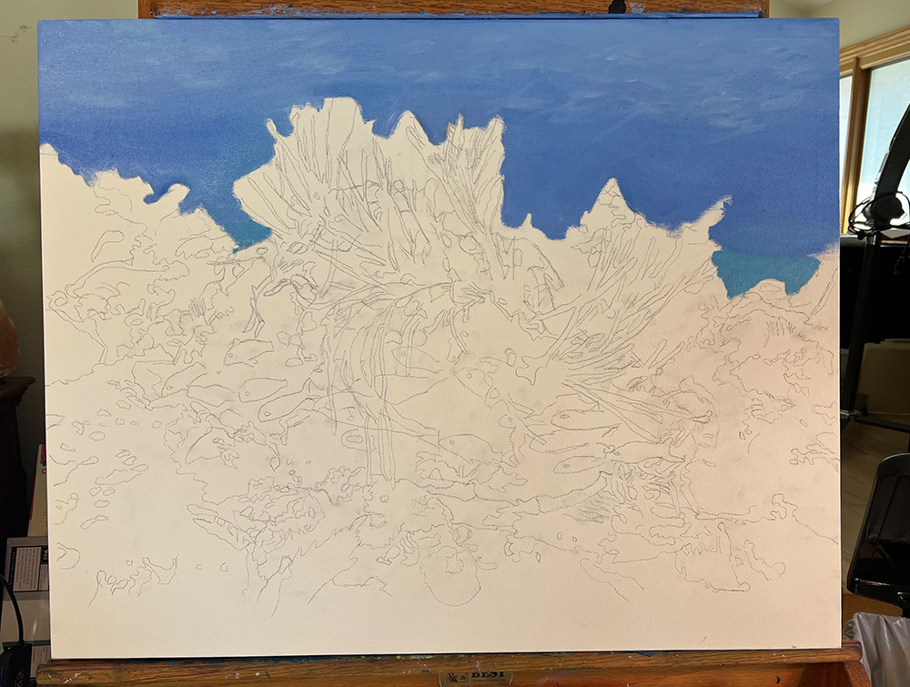Initiating painting 24 x 30